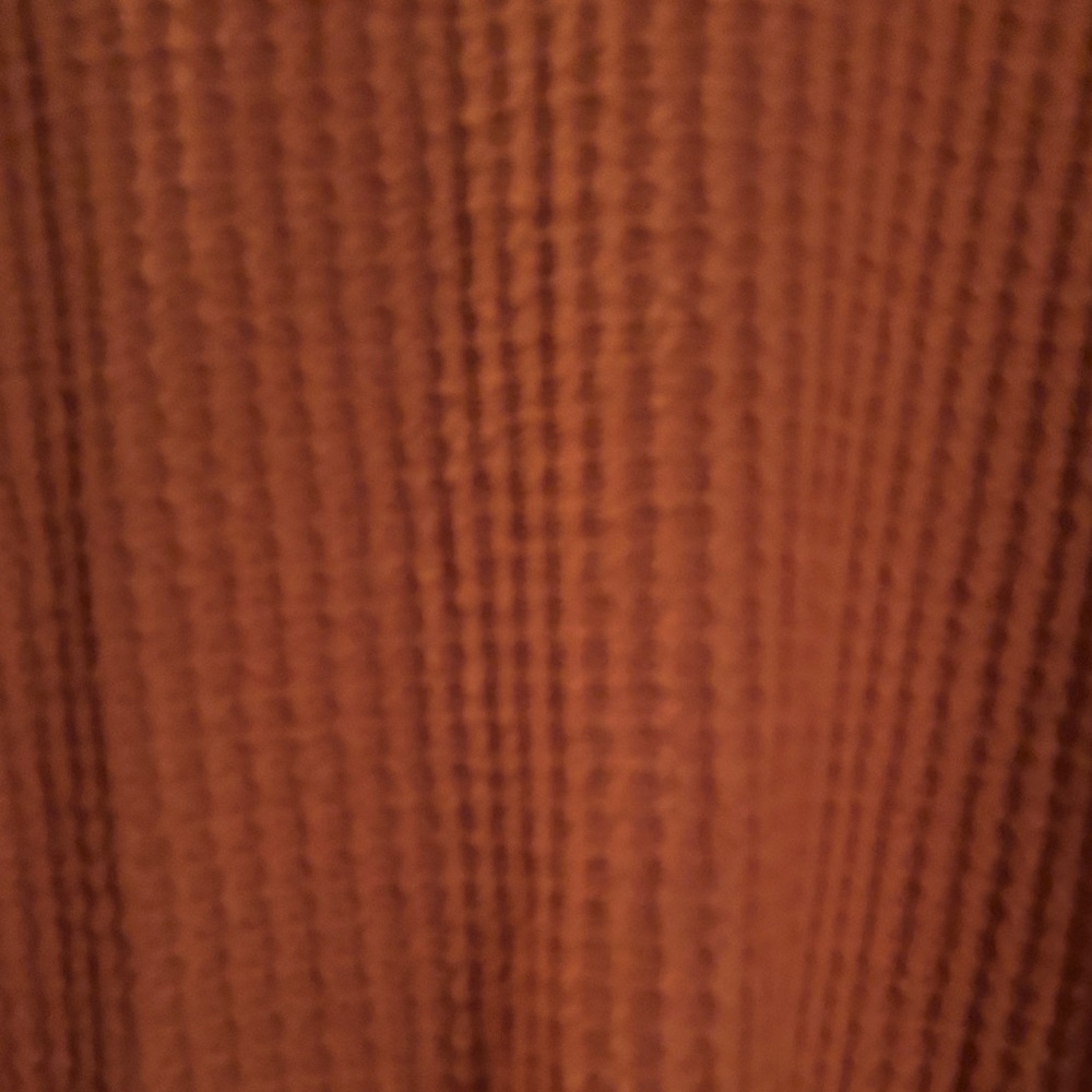 Cozy Rust V Neck Sweater - Picture 6 of 6